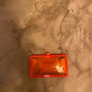 Stella McCartney Orange Alice Bakelite Clutch